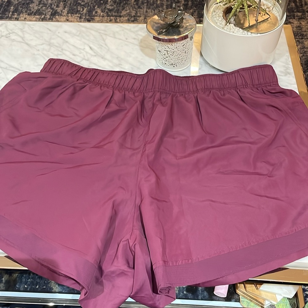 Athletic Works Gym Shorts - size 3x in purple/maroon